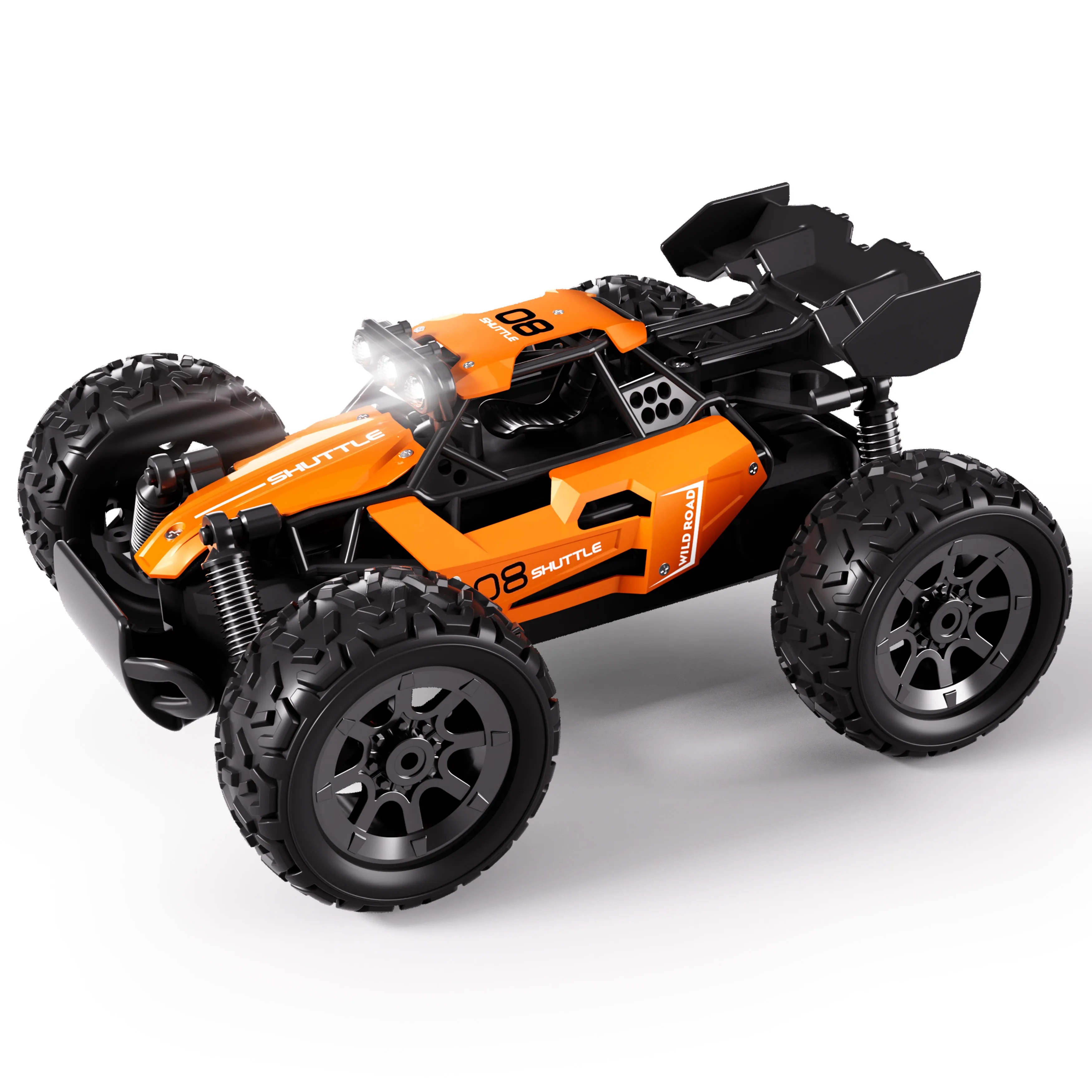 2WD Mini Metal RC Truck - Orange
